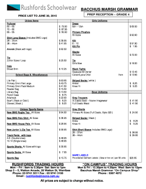 College budget worksheet - pinafore bacchus marsh grammar form