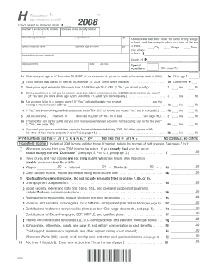 Wisconsin Homestead Credit Form