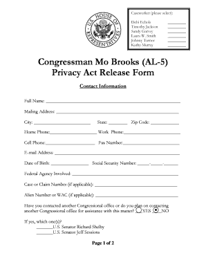 Privacy Act Release Form
