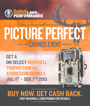 Bushnell Trophy Cam HD Aggressor Rebate Form