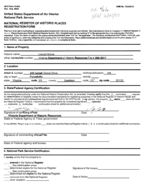 National Register of Historic Places Registration Form