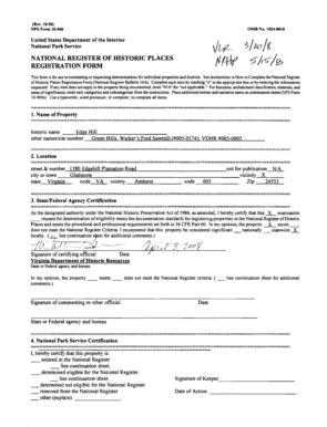 National Register of Historic Places Registration Form