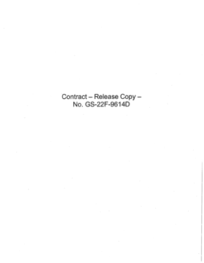 US Federal Government Contract Form