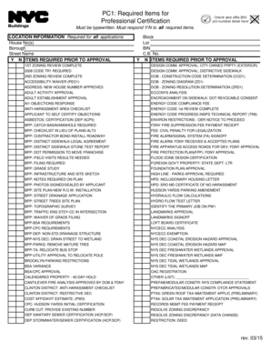 Professional Certification Application Checklist