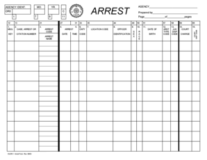 Arrest Form