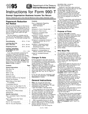 Form 990-T Instructions