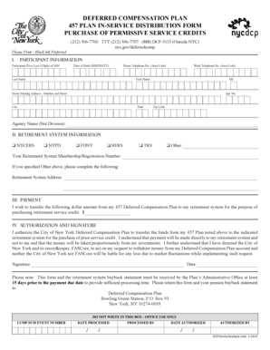 457 Plan In-Service Distribution Form