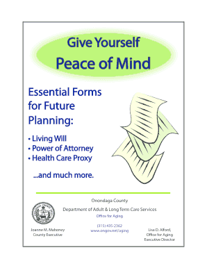 Onondaga County Future Planning Forms