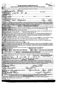 FEMA Elevation Certificate