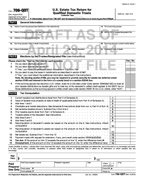 Form 706-QDT Draft