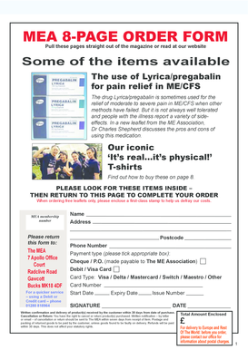 MEA Order Form