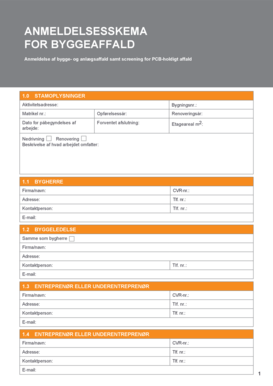 Construction Waste Notification Form