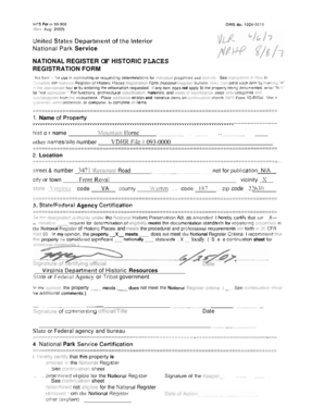 National Register of Historic Places Registration Form