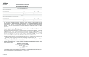 California DMV Agent Authorization Form