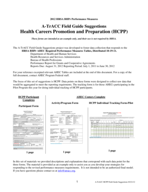 HCPP Individual Tracking Form