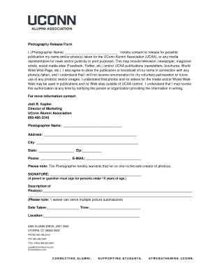 Photography Release Form