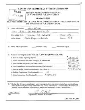 4nn rn~6 - Kansas.gov - ethics ks