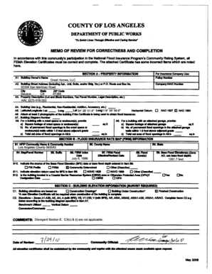 FEMA Elevation Certificate