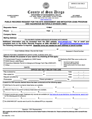 Public Records Request Form