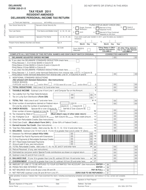 Delaware Personal Income Tax Return