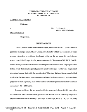 Writ of habeas corpus meaning - 27 Printable Michigan Writ Of Habeas Corpus Forms and Templates ...