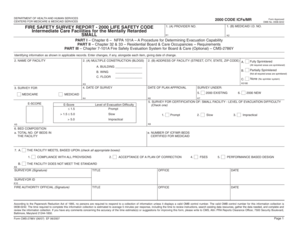 Fire Safety Survey Report Form CMS-2786Y