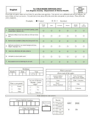 Los Angeles County Mental Health Survey