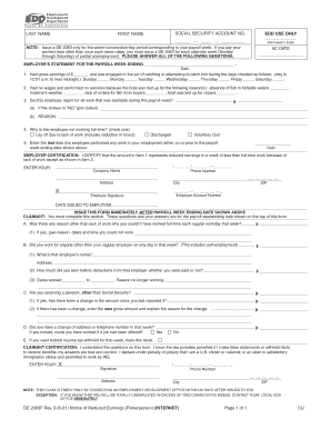California DE 2063 Form
