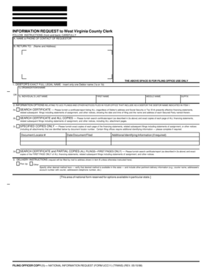 UCC Information Request Form