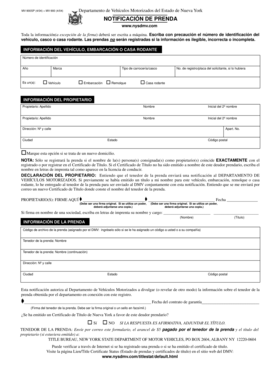 NOTIFICACIÓN DE PRENDA