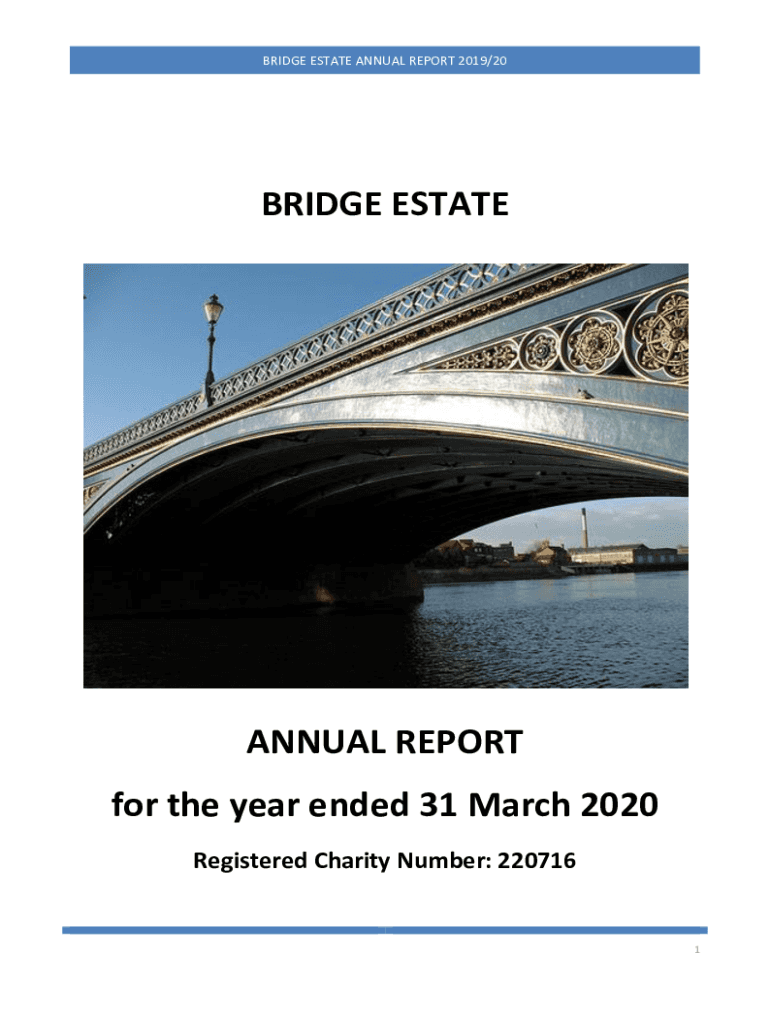 Fillable Online Bridge House Estates Annual Report & Financial