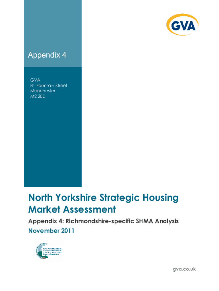 Fillable Online North Yorkshire strategic housing market assessment