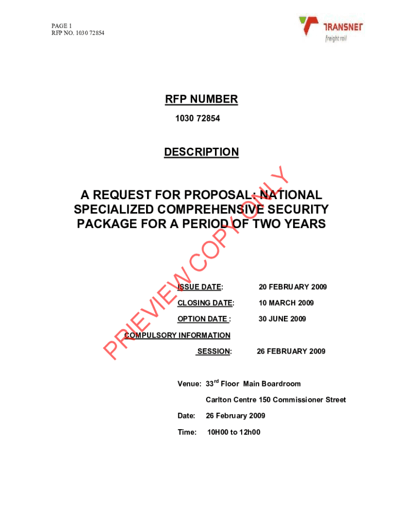 Fillable Online Request for Proposal for Managed Service Provider (MSP