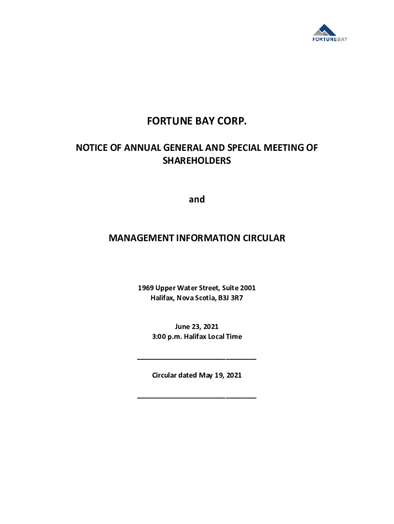 Fillable Online Wade K Dawe, Fortune Bay Corp Profile and Biography