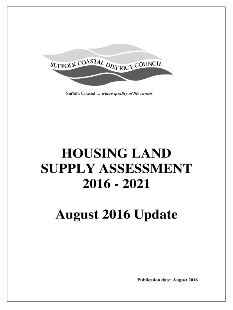 Fillable Online Five Year Housing Land Supply Statement 2021 Fax Email