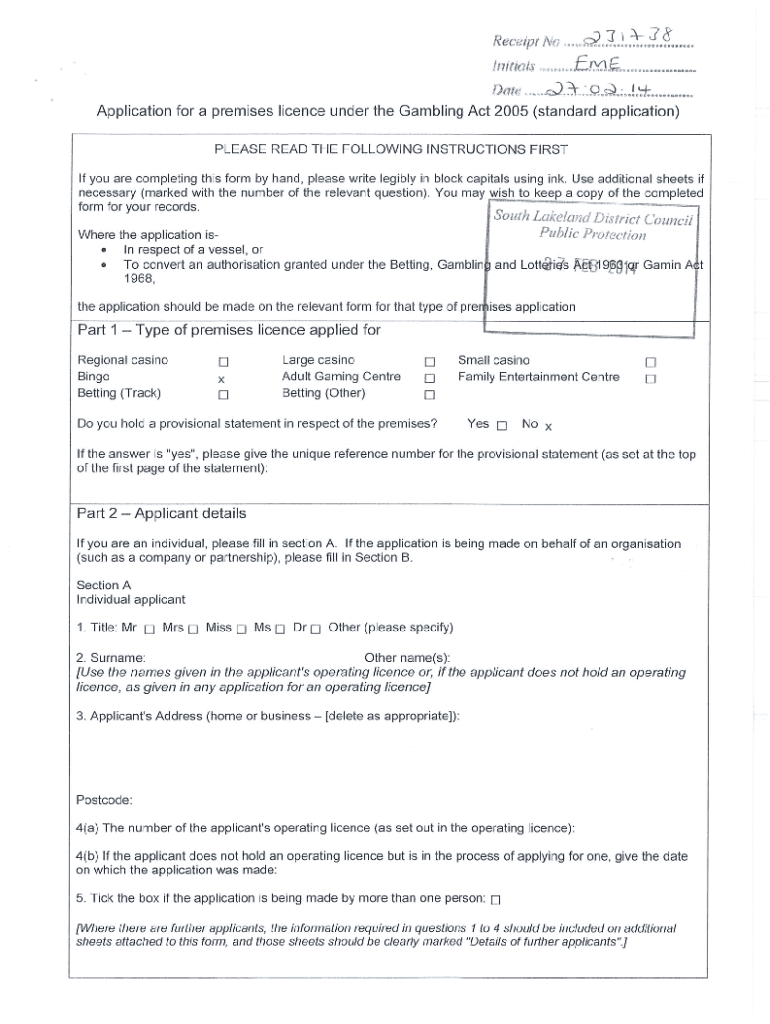 Fillable Online whitecrossbayapplicationforbingolicence.pdf Fax