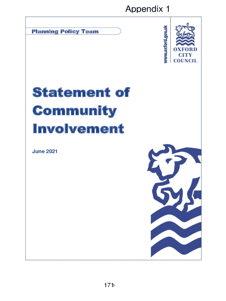 Fillable Online CHERWELL DISTRICT COUNCIL Statement of Community