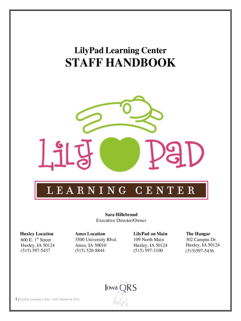 LILY PAD LEARNING CENTER600 E 1st St, Huxley, Iowa Preview on Page 1