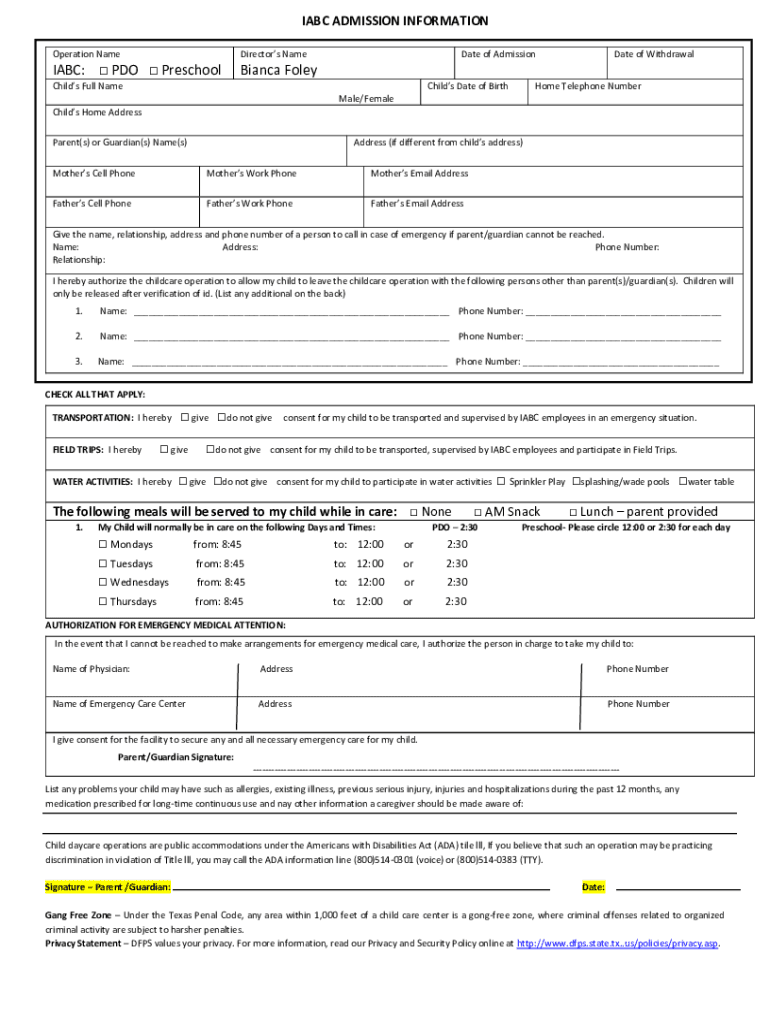 Form preview