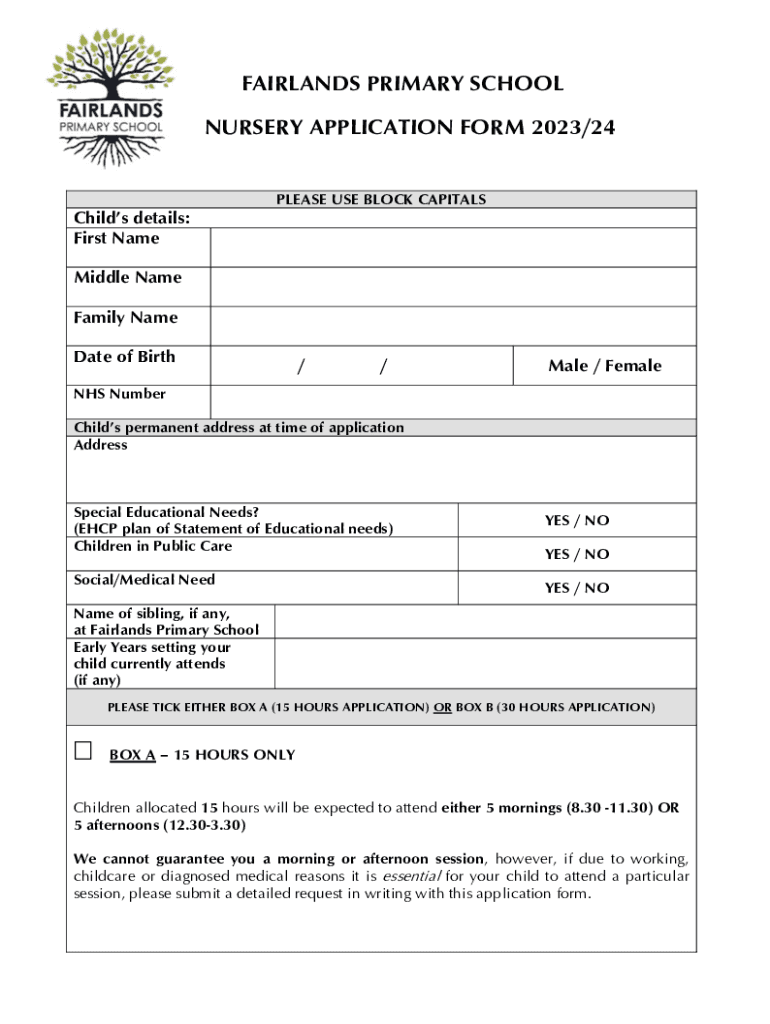 primary school nursery Preview on Page 1