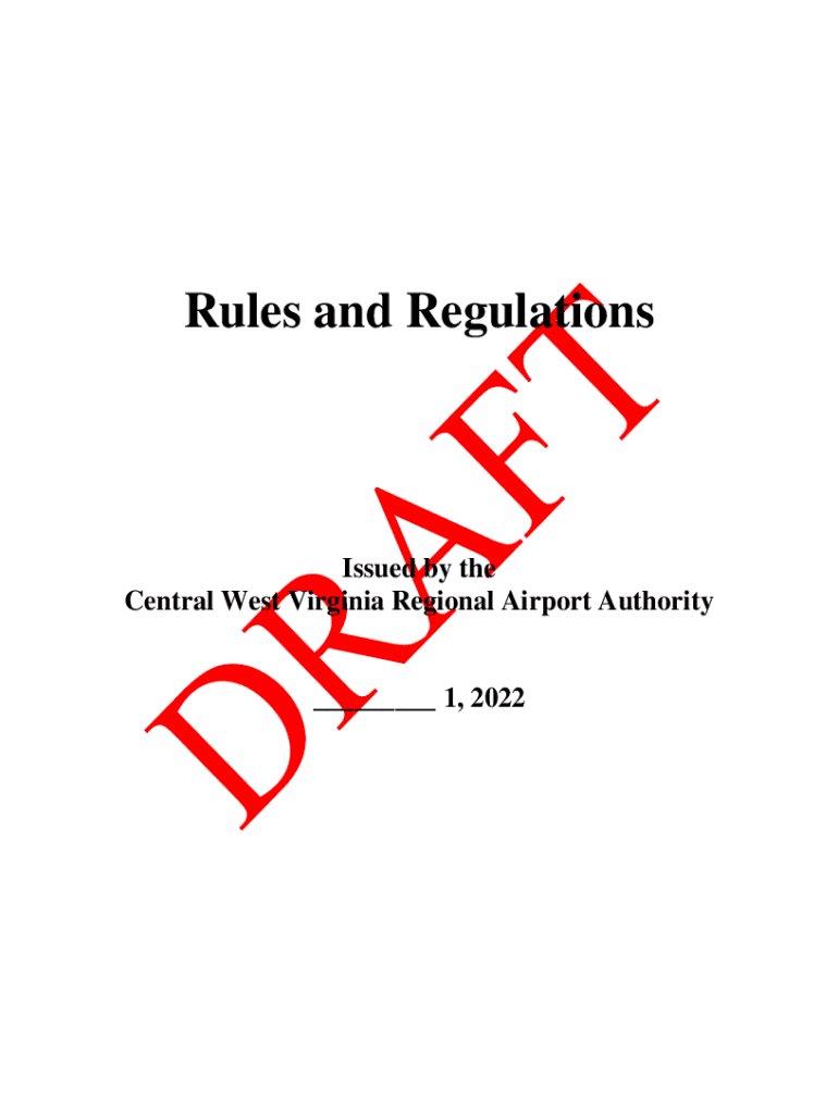 Fillable Online Central West Virginia Regional Airport Authority v