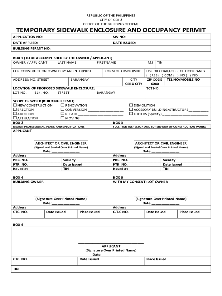 Fillable Online Cebu city form Fill out & sign online Fax Email Print
