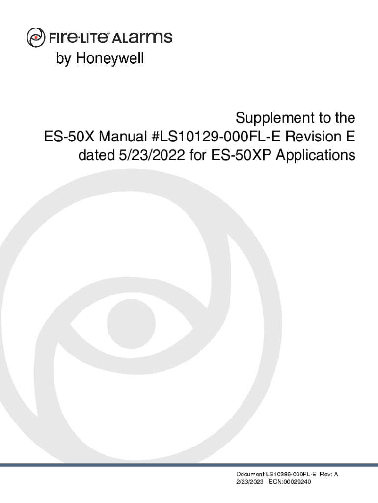 Fillable Online Wiring Diagram For Es50X And Es200X Honeywell Fire