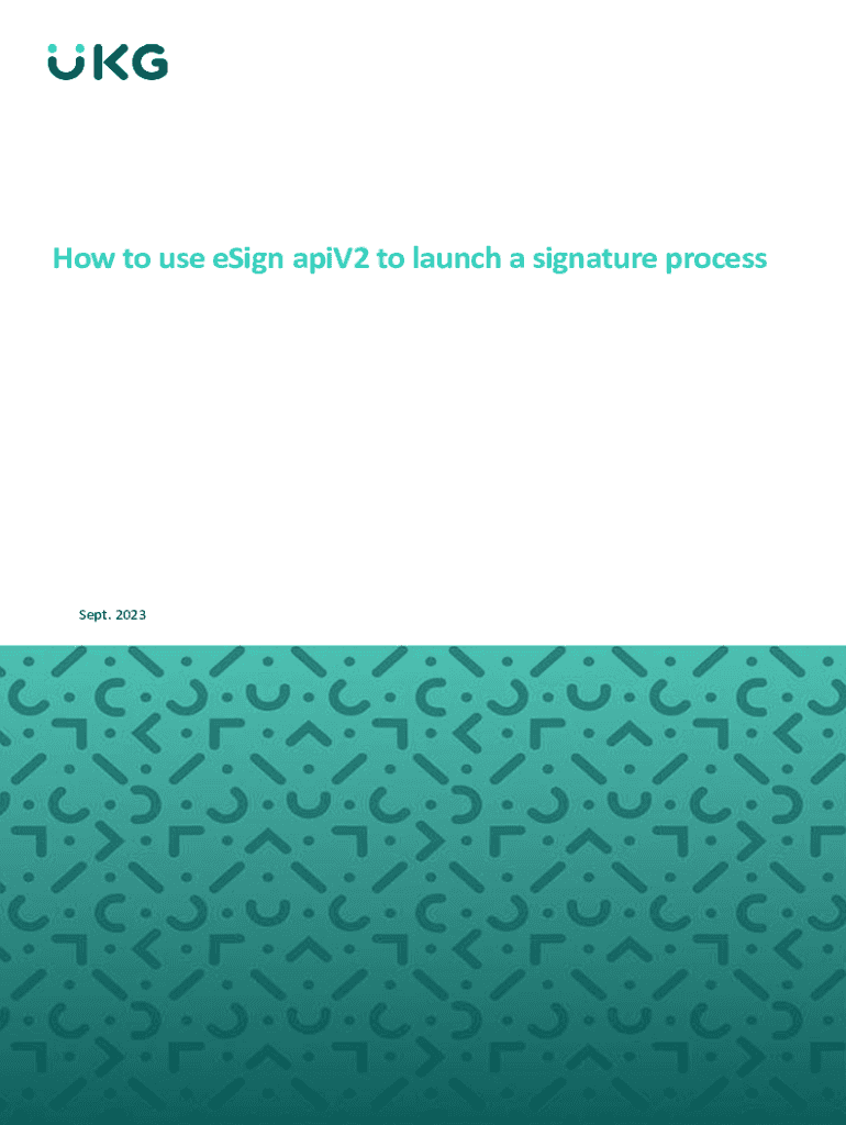 Fillable online how to use esign apiv2 to launch a signature process