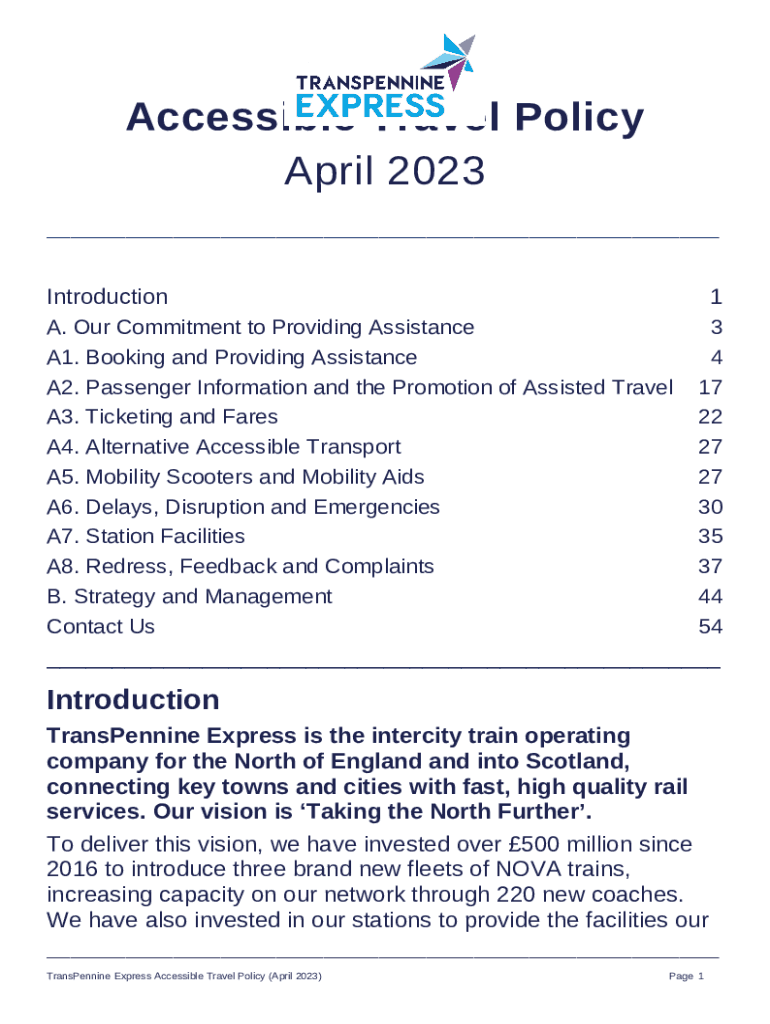 scotrail accessible travel policy