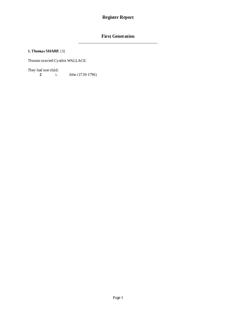 Descendants of James Partee Doc Template | pdfFiller