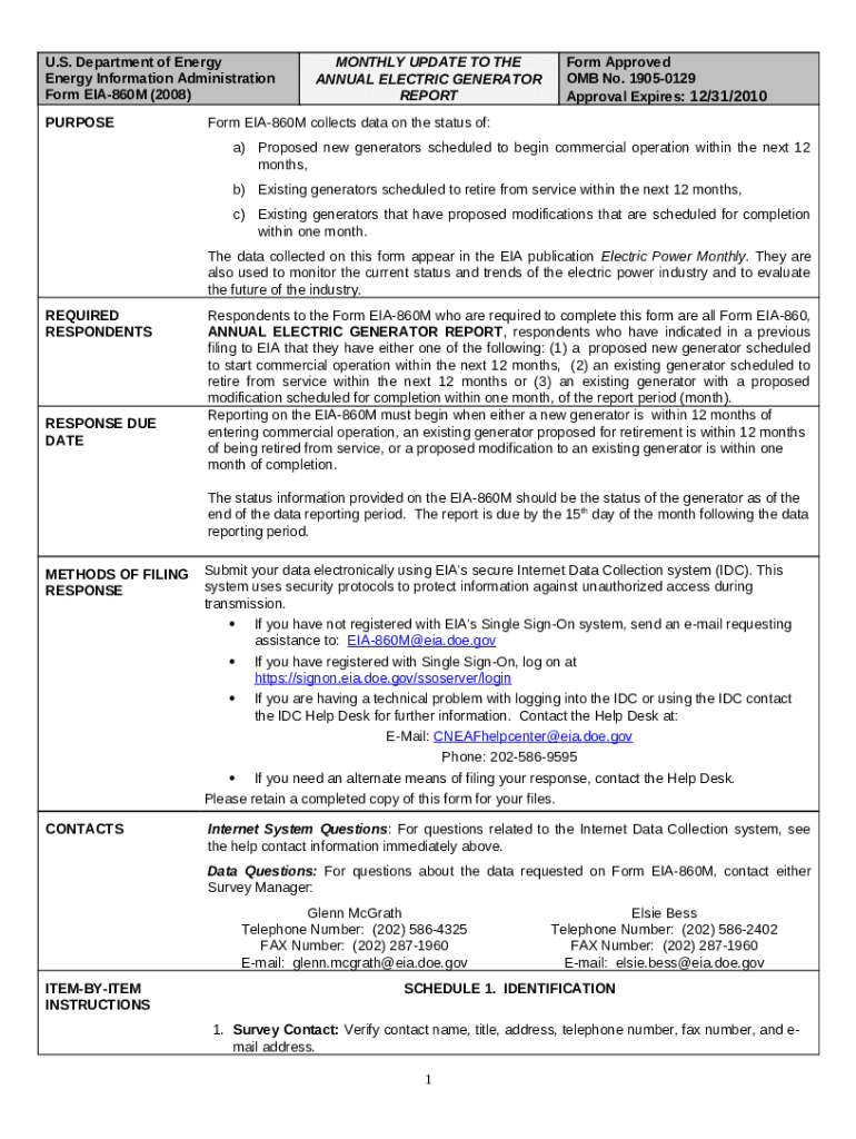 Supporting Statement for the Electric Power Surveys Doc Template ...