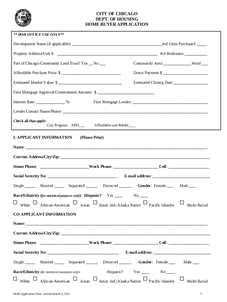 Community Connections Home Buyer Assistance Program Doc Template