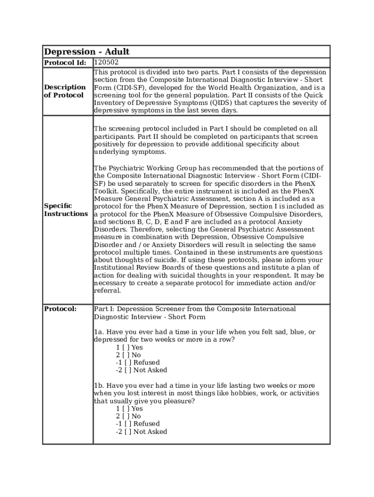 Short (CIDI-SF) for assessing mental disorders - PMC Doc Template ...