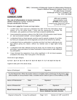 Fillable Online The Queen's Medical Research Institute Fax Email Print ...